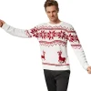 TecTake ® Weihnachtspullover Winterland weiß-rot Sale