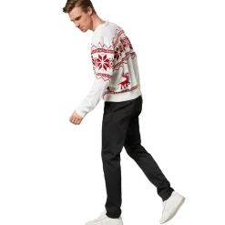 TecTake ® Weihnachtspullover Winterland weiß-rot Sale