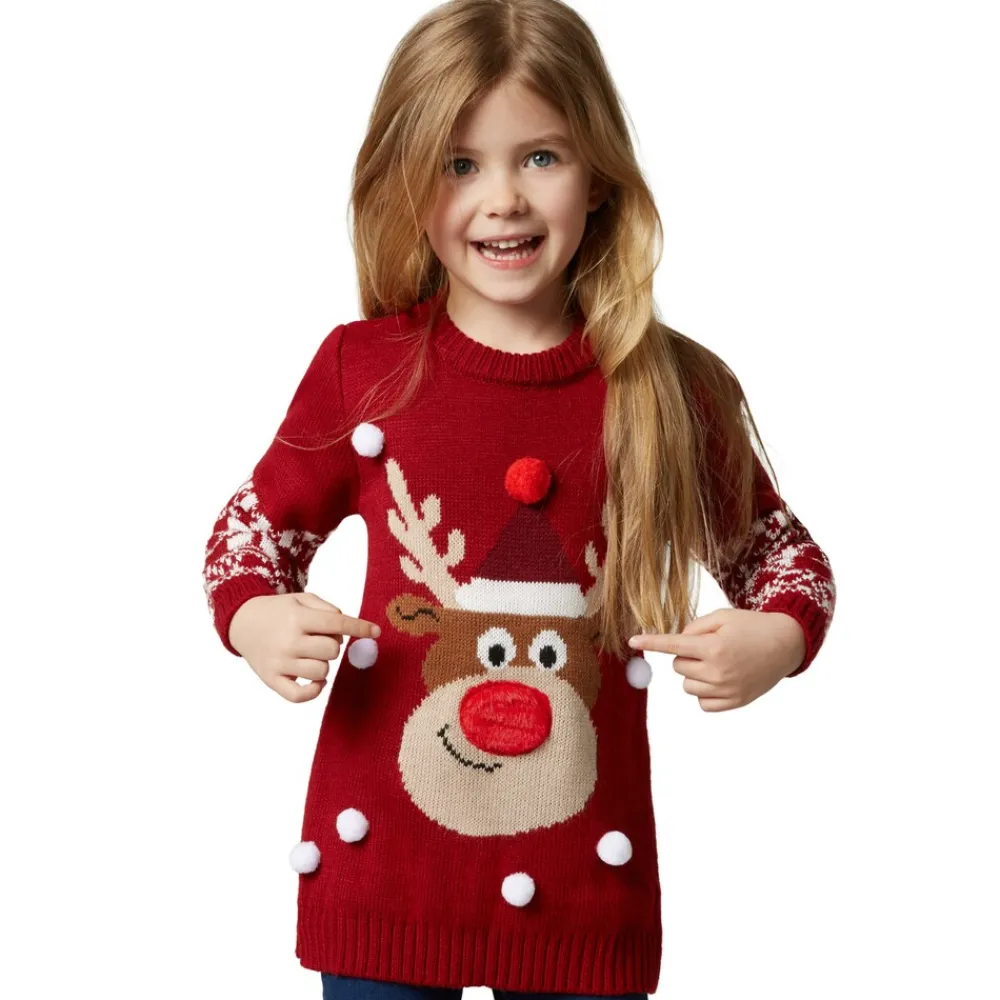 TecTake ® Weihnachtspullover Rudi Rentier für Kinder Online