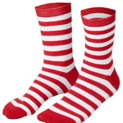 ® Weihnachtssocken gestreift weiß-rot ^ TecTake Sale