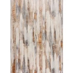 KADIMA DESIGN Teppich abstrakt 120 x 170 cm - ZENNOR | Gold