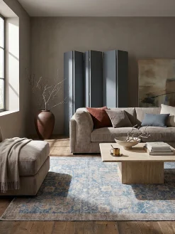 KADIMA DESIGN Teppich Orient 115 x 170 cm - HURST | Blau Sale