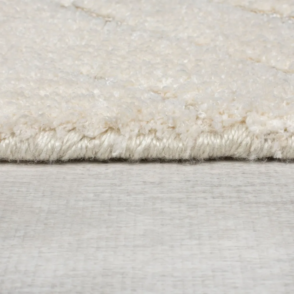 KADIMA DESIGN Teppich Rauten 120 x 170 cm - ARLEN | Creme Hot