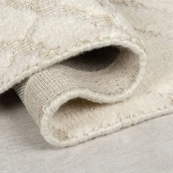 KADIMA DESIGN Teppich Rauten 120 x 170 cm - ARLEN | Creme Hot