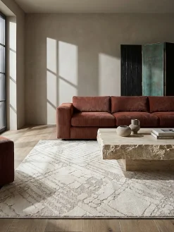 KADIMA DESIGN Teppich Rauten 120 x 170 cm - ARLEN | Creme Hot