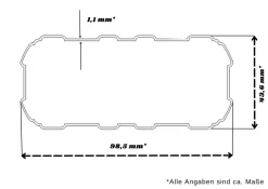 Aileenstore Terrassenüberdachung Aluminium 434 cm als Bausatz Sichtschienen und Hohlkammerplatten Weiß Best