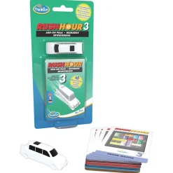 ThinkFun 76452 - Spiele-Erweiterung - Rush Hour 3 Add-on pack Erweiterung 40 neue Aufgaben Hot