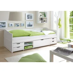 TICAA Sofabett Funktionsbett Gästebett Marlies Kiefer Weiß Clearance