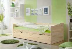 Sofabett Funktionsbett Gästebett Melanie Kiefer Natur inkl. Matratze und Rollrost ^ TICAA Best