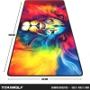 Titanwolf Gaming Mauspad XXL Speed Gaming Mousepad 900x400 mm, Deskpad, rutschfest & abwaschbare Rückseite, für Speed & Präzision, Colour Lion 3 New