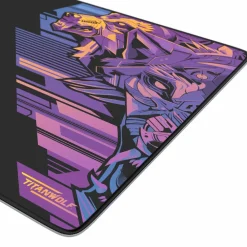 Gaming Mauspad XXL, glattes Stoffgewebe, Speed Mousepad 900 x 400mm große Fläche, Vector Gradient ^ Titanwolf Hot