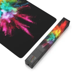 Gaming Mauspad XXXL Speed Gaming Mousepad 1200x600 mm, Deskpad, rutschfest & abwaschbar, für Speed & Präzision, Color Explosion ^ Titanwolf New