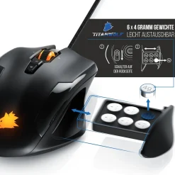 Titanwolf Tastatur-, Maus- und Mauspad Spar Set, Mechanisches Keyboard, Mouse & Mousepad Gaming Bundle New