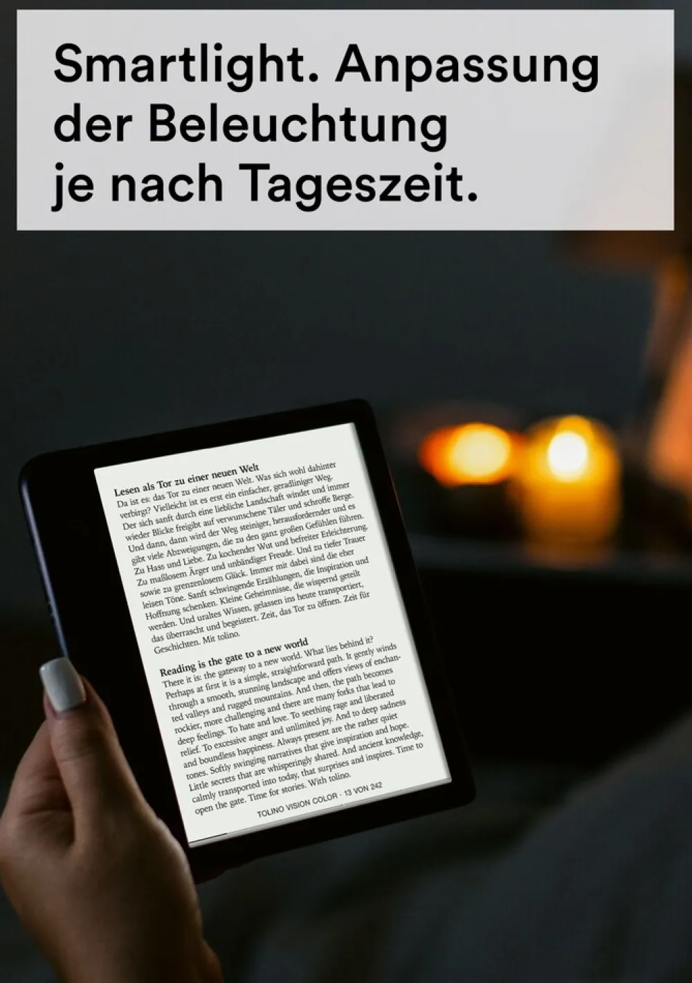 vision color weiß eBook-Reader ^ tolino Discount