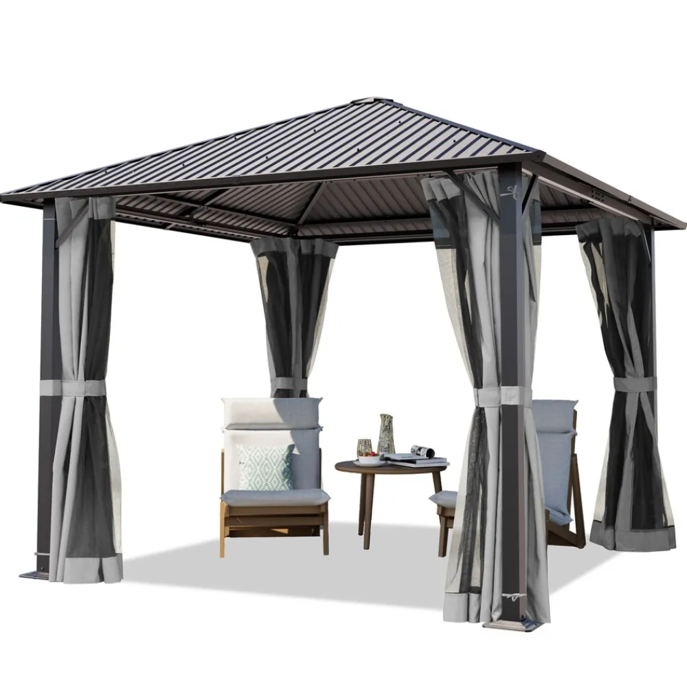 Gartenpavillon Moonlight Superior, inkl. 4 Seitenteile ^ TOOLPORT Best