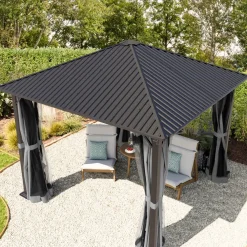 Gartenpavillon Moonlight Superior, inkl. 4 Seitenteile ^ TOOLPORT Best