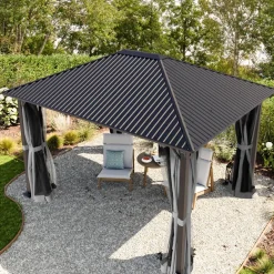 Gartenpavillon Moonlight Superior, inkl. 4 Seitenteile ^ TOOLPORT Best