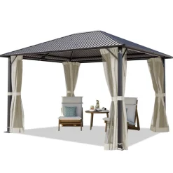 Gartenpavillon Moonlight Superior, inkl. 4 Seitenteile ^ TOOLPORT New