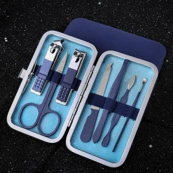 TPFBeauty Maniküre- & Pediküre-Set 7-teilig aus Kunstleder - Bunt Clearance