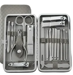 Maniküre- & Pediküre-Set 19-teilig aus Kunstleder - ^ TPFBeauty Online