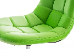 Bürostuhl Emily Kunstleder Creme ^ TPFLiving Sale