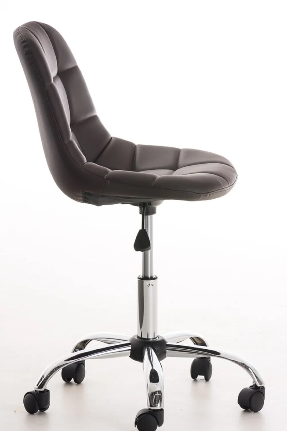 Bürostuhl Emily Kunstleder Creme ^ TPFLiving Sale