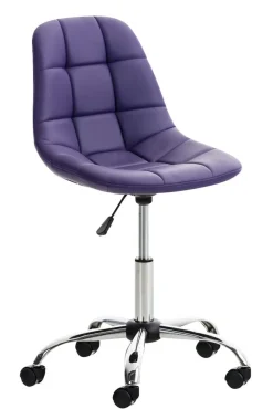 Bürostuhl Emily Kunstleder Creme ^ TPFLiving Sale
