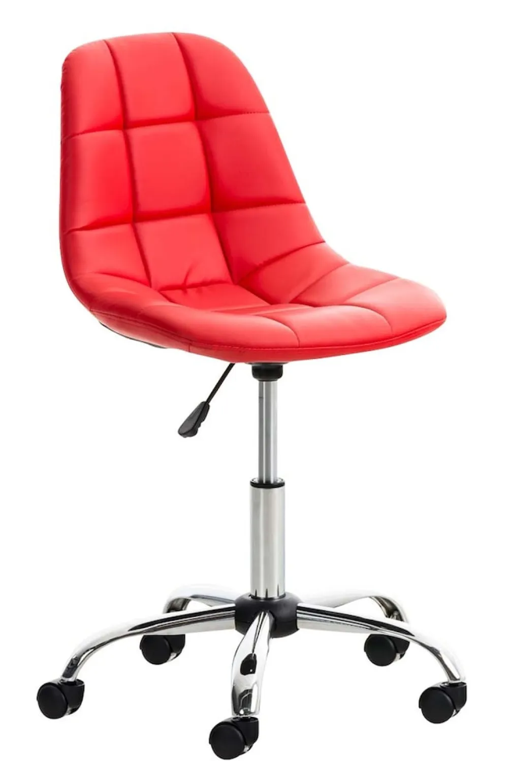 Bürostuhl Emily Kunstleder Creme ^ TPFLiving Sale