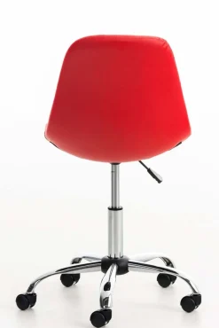 Bürostuhl Emily Kunstleder Creme ^ TPFLiving Sale