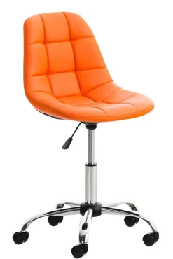 Bürostuhl Emily Kunstleder Creme ^ TPFLiving Sale