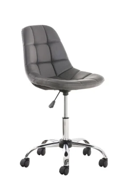 Bürostuhl Emily Kunstleder Creme ^ TPFLiving Sale