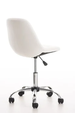 Bürostuhl Emily Kunstleder Creme ^ TPFLiving Sale