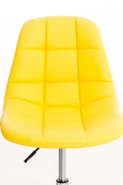 Bürostuhl Emily Kunstleder Creme ^ TPFLiving Sale