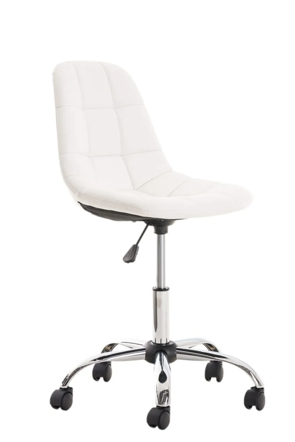 Bürostuhl Emily Kunstleder Creme ^ TPFLiving Sale