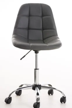 Bürostuhl Emily Kunstleder Creme ^ TPFLiving Sale