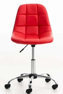 Bürostuhl Emily Kunstleder Creme ^ TPFLiving Sale