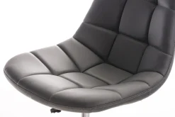 Bürostuhl Emily Kunstleder Creme ^ TPFLiving Sale