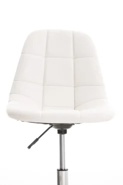 Bürostuhl Emily Kunstleder Creme ^ TPFLiving Sale