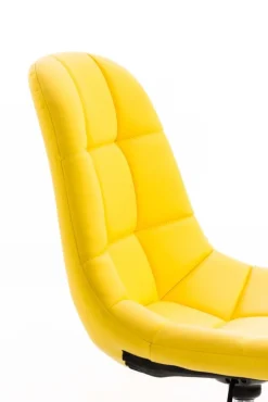 Bürostuhl Emily Kunstleder Creme ^ TPFLiving Sale