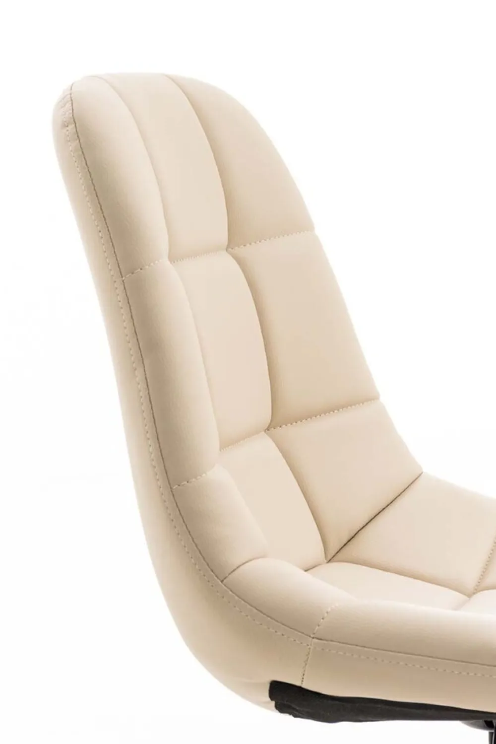 Bürostuhl Emily Kunstleder Creme ^ TPFLiving Sale