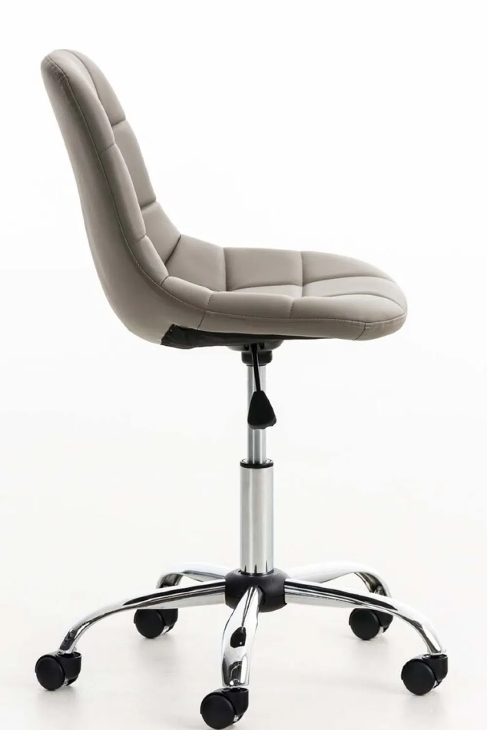 Bürostuhl Emily Kunstleder Creme ^ TPFLiving Sale