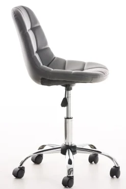 Bürostuhl Emily Kunstleder Creme ^ TPFLiving Sale
