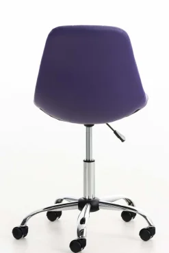Bürostuhl Emily Kunstleder Creme ^ TPFLiving Sale
