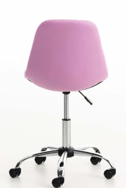 Bürostuhl Emily Kunstleder Creme ^ TPFLiving Sale