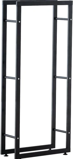 Kaminholzständer Kerry-II 25x100x125 Schwarz ^ TPFLiving