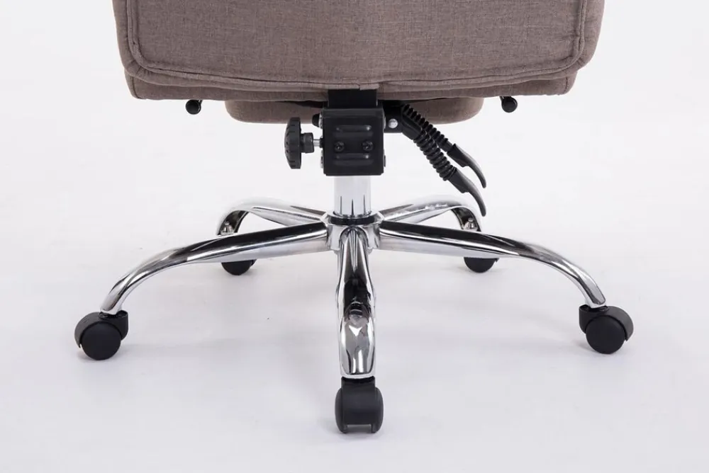 XL Bürostuhl Troja Stoff Grau ^ TPFLiving