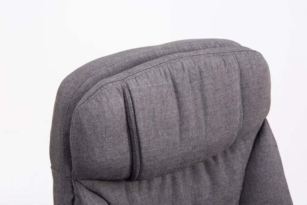 XL Bürostuhl Troja Stoff Grau ^ TPFLiving