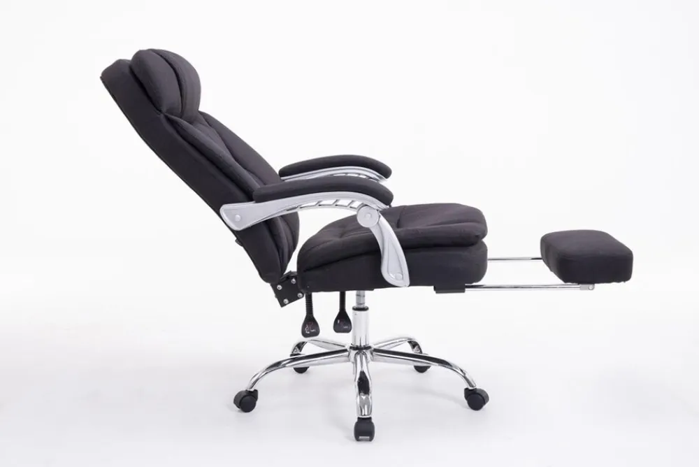 XL Bürostuhl Troja Stoff Grau ^ TPFLiving