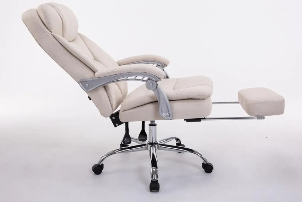XL Bürostuhl Troja Stoff Grau ^ TPFLiving