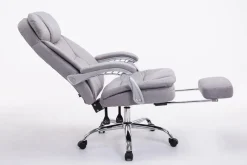 XL Bürostuhl Troja Stoff Grau ^ TPFLiving